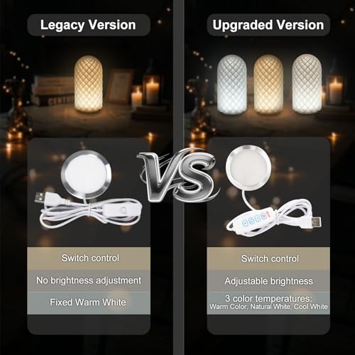 BambooSegD 3PCS LED Lamp Kit 001 Three Colors for Bambu Lab H2S/P2S/P1P/A1 Makerworld for anycubic Makeronline 3D Printer Light DIY Hardware Model Spare Parts 5V USB Powered, 3000K Warm Light - Image 4