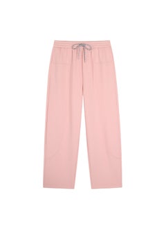 Generic Candy Color Plus Size Fleece-Lined Casual Pants Pink  - Image 1