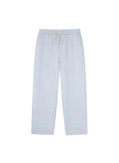 Generic Candy Color Plus Size Fleece-Lined Casual Pants Pink  - Image 3