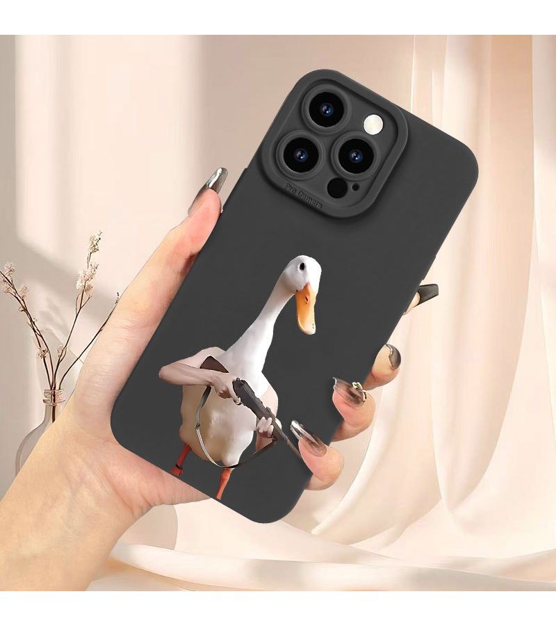 حقيبة هاتف ملونة مختلطة 2 لهاتف iPhone 12 Pro Max بتصميم دجاج وبطة مقاتلين للصيف للأزواج - Image 5
