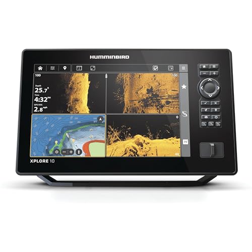 Humminbird XPLORE 10 GPS Fish Finder with Transducer, MEGA Side Imaging+ & HD Touchscreen - Image 1