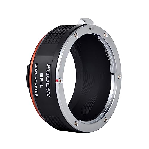 PHOLSY Lens Mount Adapter EOS-L Manual Focus Compatible with Canon EOS EF EF-S Lens to Leica L Mount Camera Body Compatible with Leica SL2, SL2-S, CL, TL2, Lumix S5, S1, BS1H, Sigma fp, fp L, EF to L - Image 5