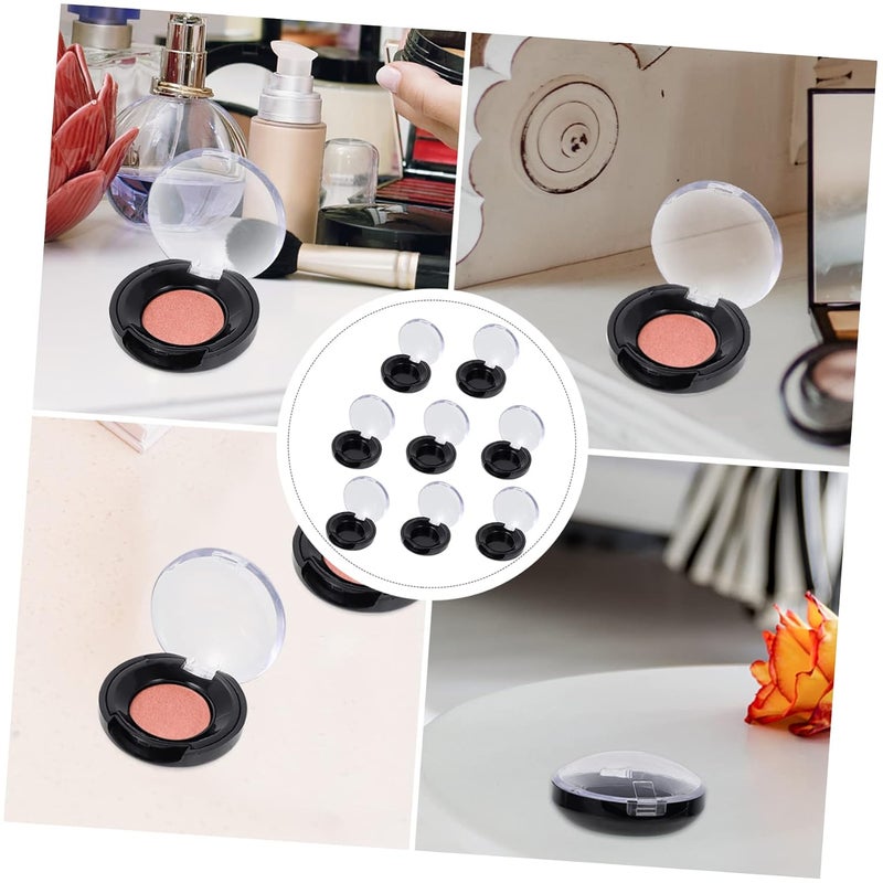 Matte anti slip finish KALLORY 8pcs Small Cosmetics Sub Box Refillable Eyeshadow Container for Blusher Foundation Compact Organizer for Easy Use and Stylish Storage Design Good ventilation - Image 2