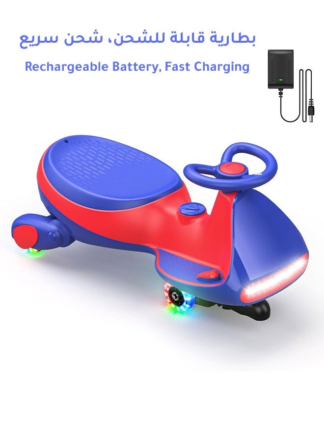 2-in-1 Electric Tricycle / Wiggle Car / Scooter, 360° Rotation, Bluetooth Music, Large Seat for Parent-Child Interaction, 80KG Load Capacity, 2 Adjustable Speeds, Flashing Wheels, 12V Rechargeable Battery with Fast Charging & Long Battery Life - pzsku/ZDE82CF59F2B010C4B86AZ/45/1741677737/455c35ad-4b90-4274-8fde-fdad457df3e9