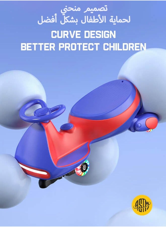 2-in-1 Electric Tricycle / Wiggle Car / Scooter, 360° Rotation, Bluetooth Music, Large Seat for Parent-Child Interaction, 80KG Load Capacity, 2 Adjustable Speeds, Flashing Wheels, 12V Rechargeable Battery with Fast Charging & Long Battery Life - pzsku/ZDE82CF59F2B010C4B86AZ/45/1741677767/acd626f4-671b-4ae9-8626-1fa6cc92c127