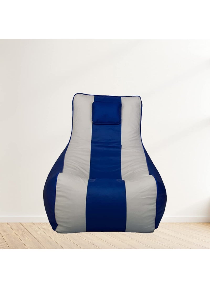 SHIRA 24 SHIRA 24 Lounger XXXL Bean Bag Cover Without Fillers RoyalBlue_White XXXL  - Image 1