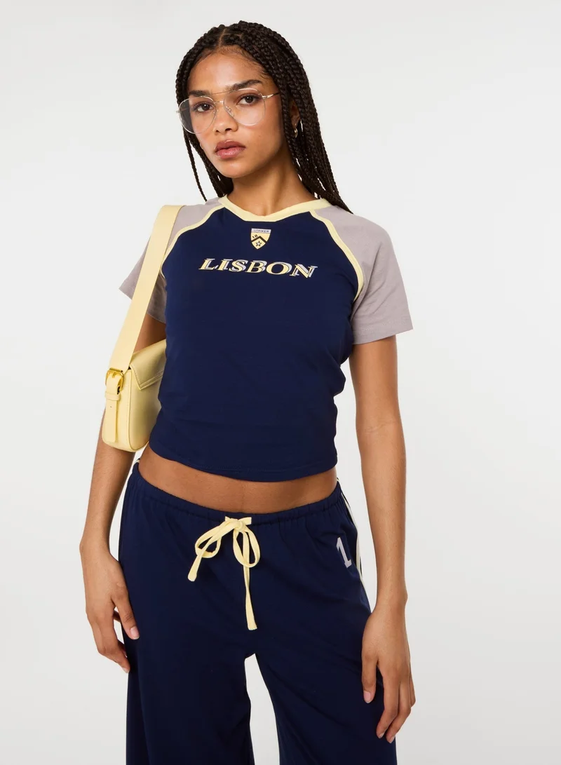 Pink Vanilla Lisbon Fitted T-Shirt