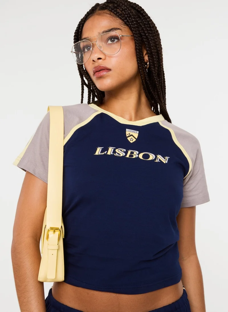 Pink Vanilla Lisbon Fitted T-Shirt