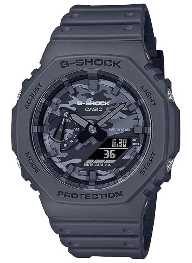CASIO GA-2100CA-8ADR G-Shock Carbon Core Guard Analog-Digital Watch - For Men