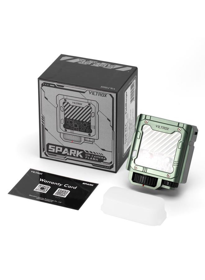 VILTROX TTL Flash for Nikon, 1800mAh On Camera Flash for Nikon, 26W/s 5600K Small Flash for Camera, GN16 Mini Flash, 1s Recycle Time, with Softbox (Spark Z3-N, Green) - Image 5