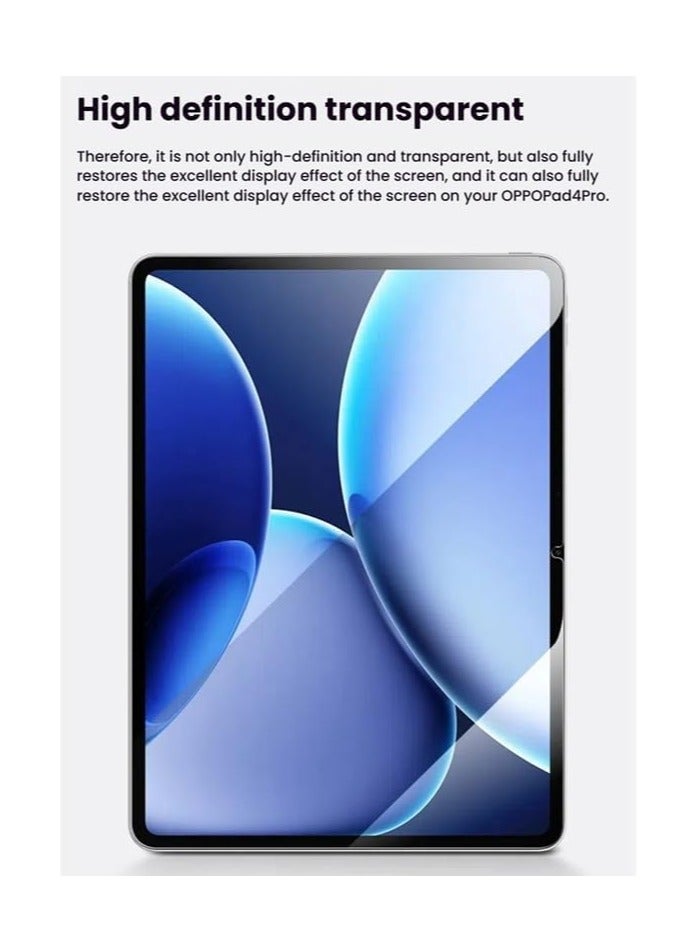 general [2 Pack] Screen Protector Compatible with OPPO Pad 4 Pro 13.2-inch 2025 (OPD2409), Tempered Glass Transparent Film, Scratch Resistant, 9H Hardness, Easy to Install - Image 5