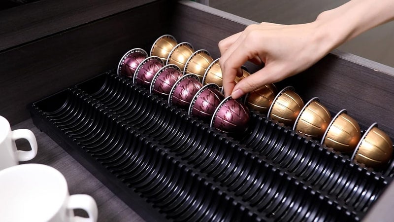 EVERIE Coffee Pod Storage Holder Drawer Insert for Counter Compatible with Nespresso Vertuoline Capsules, NCT04 - Image 2