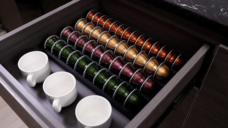 EVERIE Coffee Pod Storage Holder Drawer Insert for Counter Compatible with Nespresso Vertuoline Capsules, NCT04 - Image 4
