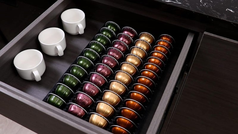 EVERIE Coffee Pod Storage Holder Drawer Insert for Counter Compatible with Nespresso Vertuoline Capsules, NCT04 - Image 3