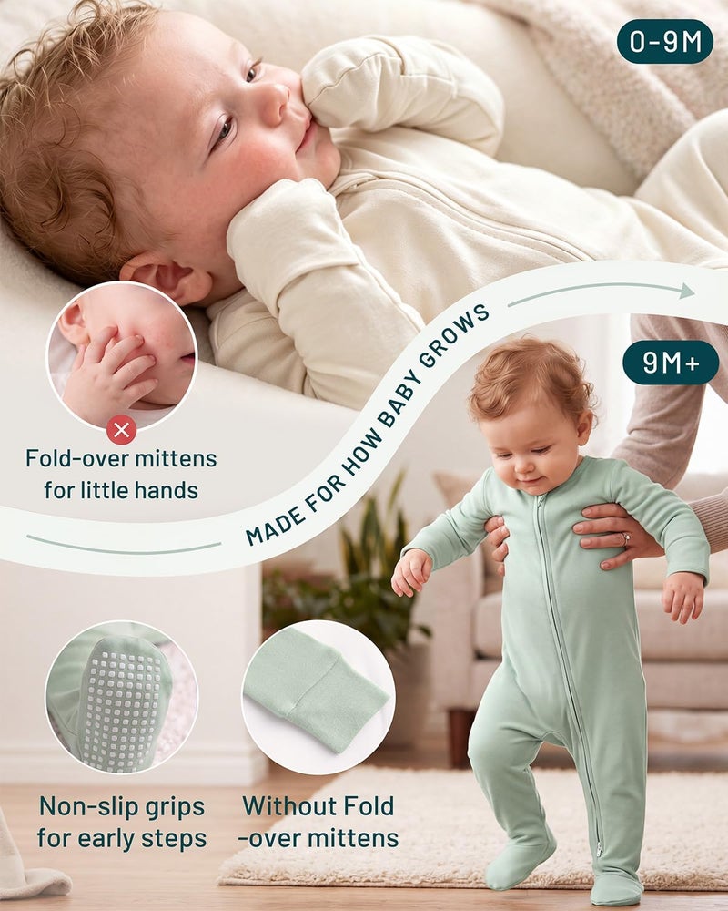 Yoofoss Viscose Bamboo Baby Pajamas Newborn Sleepers For Boy Girl Clothes - Image 5