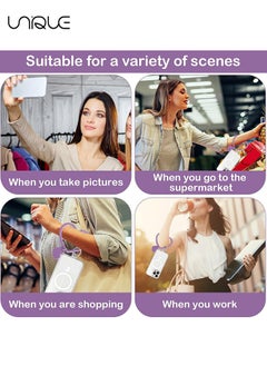 Unique Heart Loop Phone Lanyard with Key Chain Holder, Versatile & Comfortable Smartphone Wrist Strap, Ideal for Outdoor Activities, Compatible with Most Smartphones, 4packs Back Patch Included  - Image 4