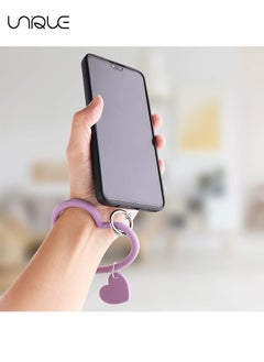 Unique Heart Loop Phone Lanyard with Key Chain Holder, Versatile & Comfortable Smartphone Wrist Strap, Ideal for Outdoor Activities, Compatible with Most Smartphones, 4packs Back Patch Included  - Image 3