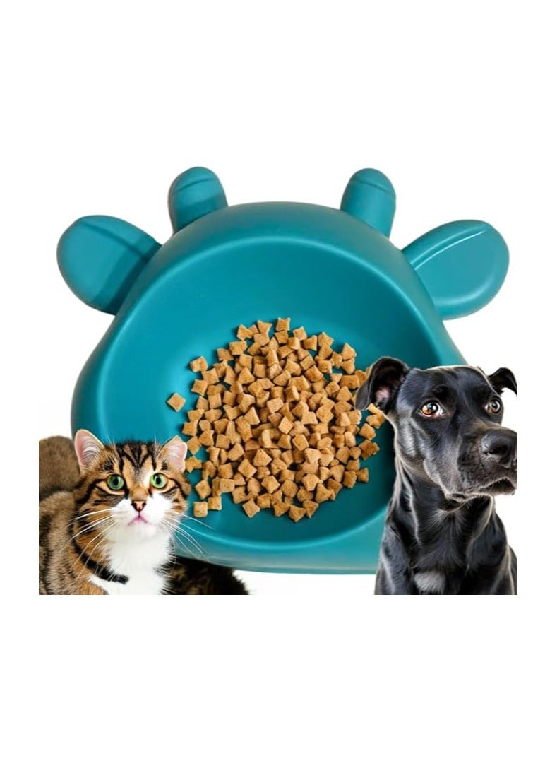Heavy Duty Pet Feeder - Food and Water Bowls for Pets - Puppies, Size Large Dogs and Cats - Non Slip - Anti Choke - Easy to Use, Easy to Wash Made of Food-Grade Material, Non-Toxic (Green) - Image 1