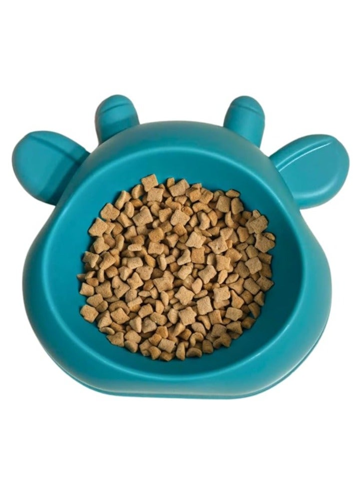 Heavy Duty Pet Feeder - Food and Water Bowls for Pets - Puppies, Size Large Dogs and Cats - Non Slip - Anti Choke - Easy to Use, Easy to Wash Made of Food-Grade Material, Non-Toxic (Green) - Image 2