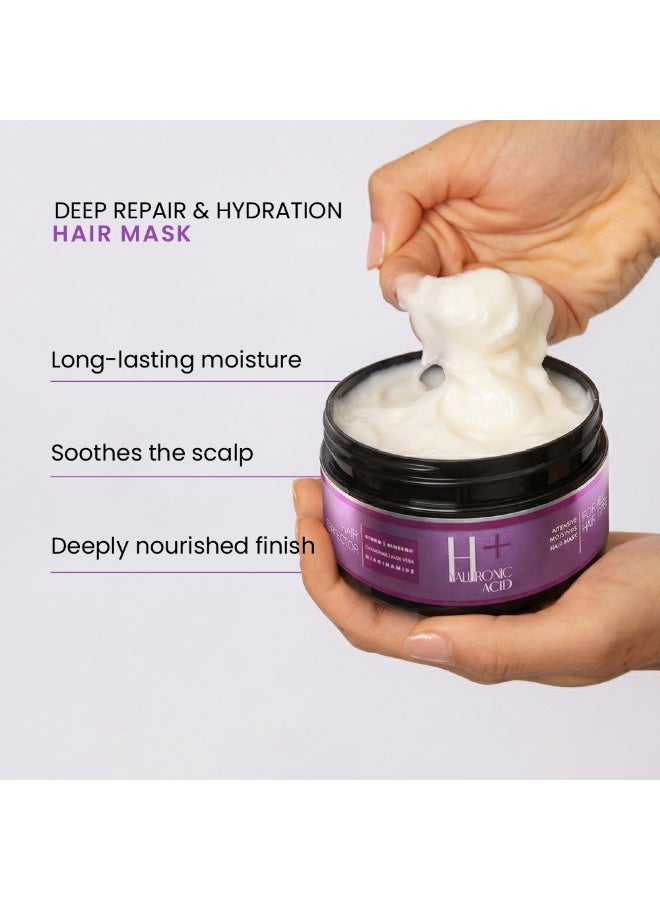 MOOD Hyaluronic Acid Plus Intensive Moisture Hair Mask (200ml) - Image 2
