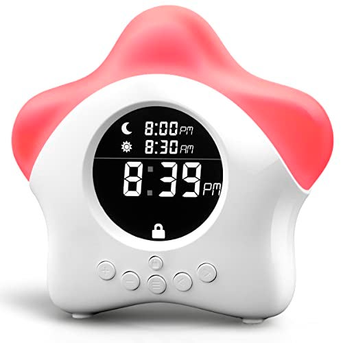 Learn & Climb Stay-in-Bed Clock for Kids - Toddler Sleep Trainer, Night Light & Alarm - Image 1