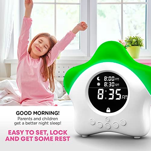 Learn & Climb Stay-in-Bed Clock for Kids - Toddler Sleep Trainer, Night Light & Alarm - Image 5