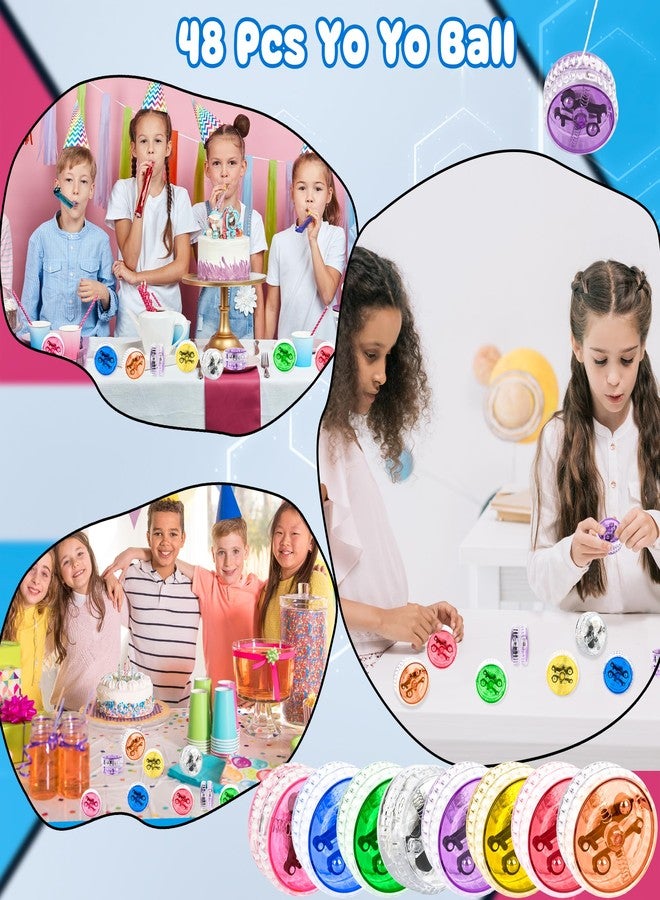 Drayear 24 Pack LED Light Up Yo Yo Glow in The Dark Yo Yos for Beginner Level Birthday Party Favors Classroom Prizes Bulk Toys for Goodie Bags, 8 Colors - Image 4
