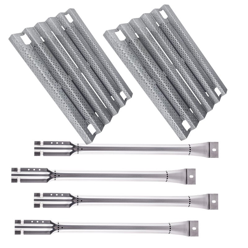 BBQration BBQration Replacement Kit for Nexgrill 7200193 7200432 Stainless Steel Repair Kit Parts Heat Plate Grill Burner Tube Replacement for Kirkland 7200193 7200432 7300432 