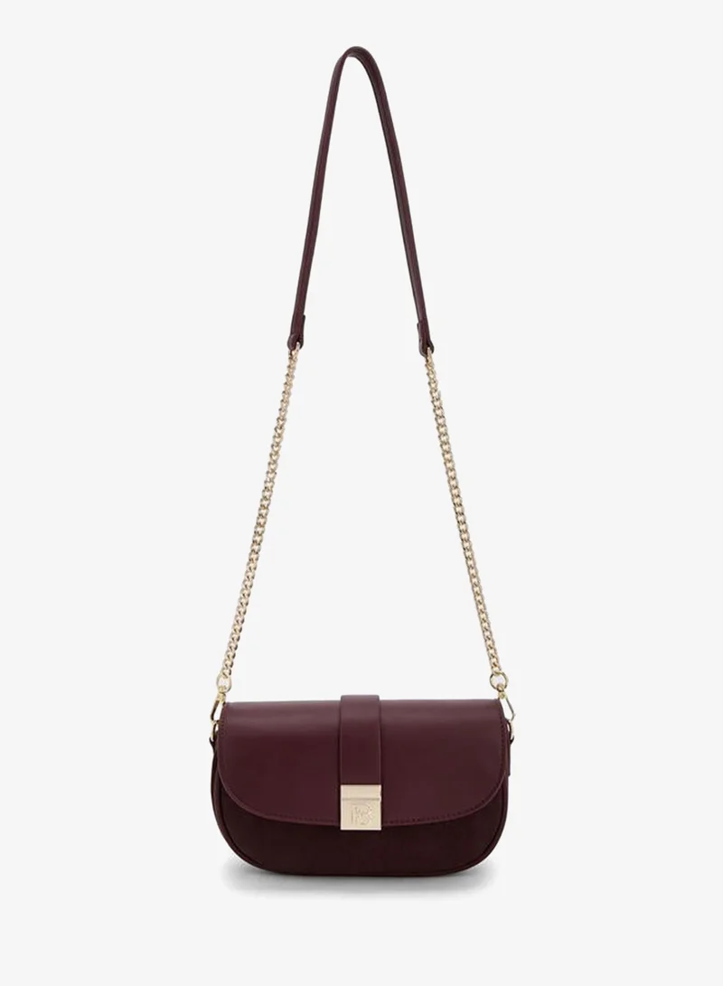 فلورا بيلا من شو إكسبرس Textured Crossbody Bag With Chain Strap
