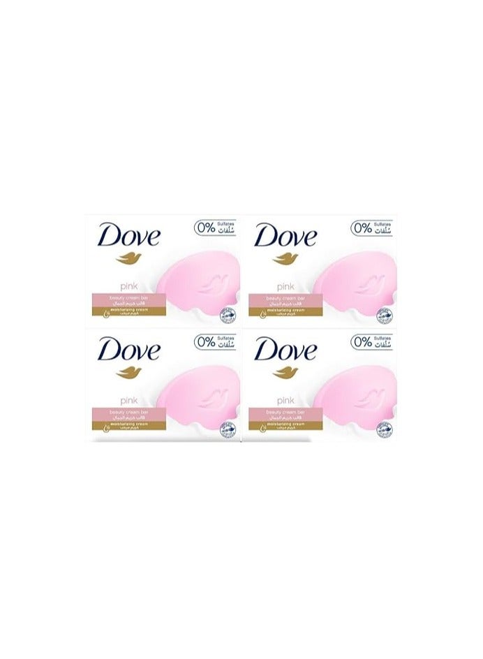 Dove عبوة قيمة من كريم الجمال الوردي، 4 × 160 جرام