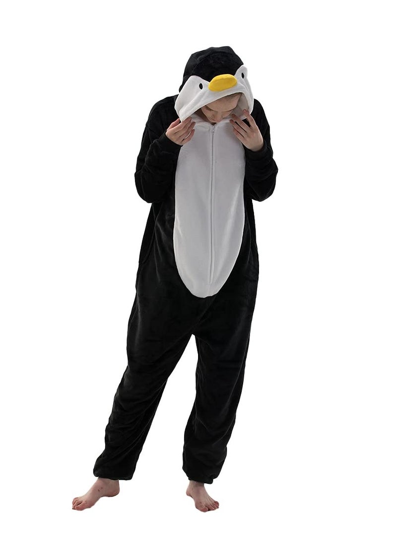 Snug Fit Unisex Adult Onesie Pajamas,  Cosplay Animal One Piece Costume Sleepwear Homewear  - Image 1