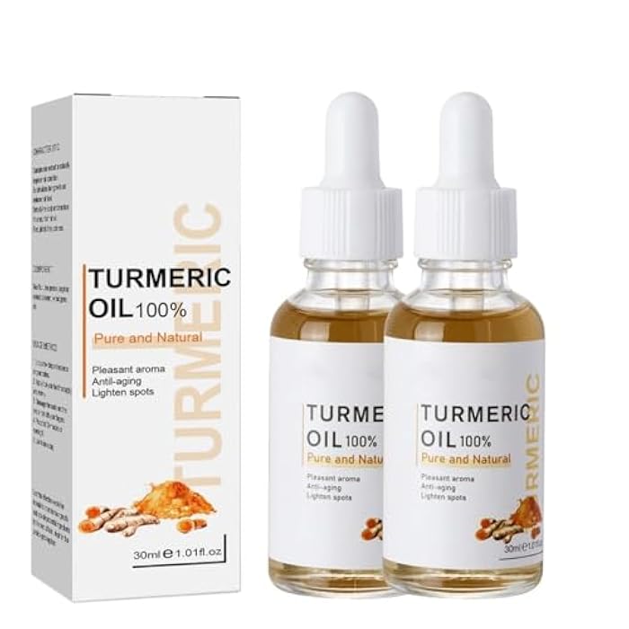 CROOT 2 Pack Turmeric Oil, Natural Turmeric Oil Serum for Face,Skin Care Moisturizing Serum(30ml) - Image 1