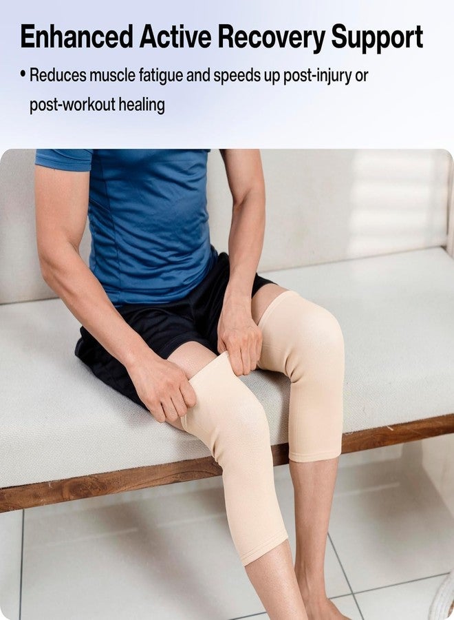 Enclave Knee Support Sleeves for Joint Pain & Arthritis Relief, Improved Circulation Compression Effective Support for Running, Jogging, Workout For Men and Women. (3XL) - Image 4