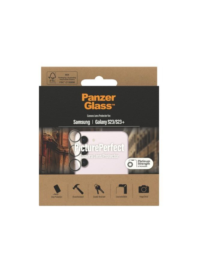 بانزرجلاس واقي عدسة الكاميرا لسامسونج جالاكسي S23 / S23 بلس - شفاف - Image 4