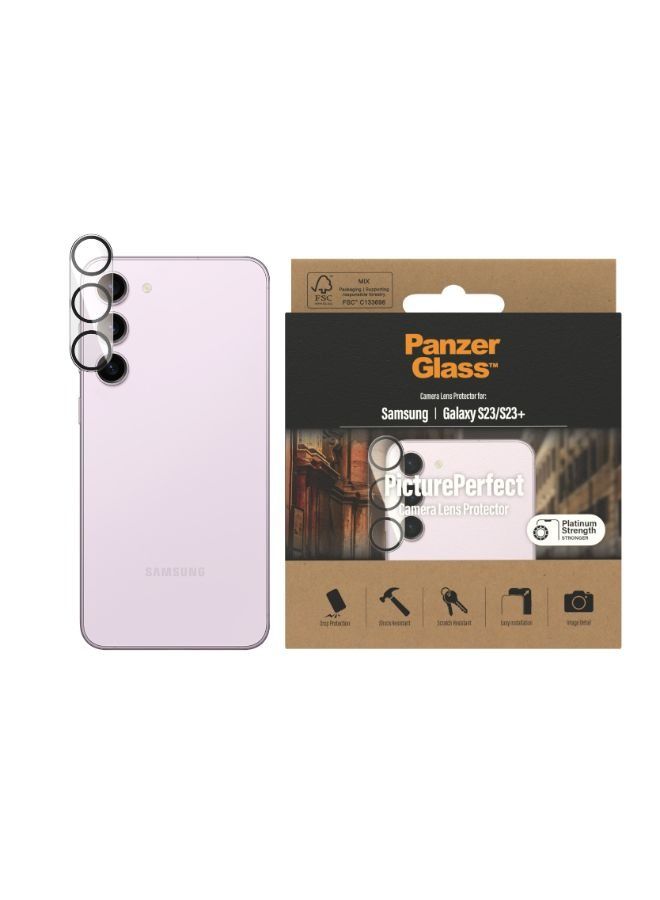 بانزرجلاس واقي عدسة الكاميرا لسامسونج جالاكسي S23 / S23 بلس - شفاف - Image 3