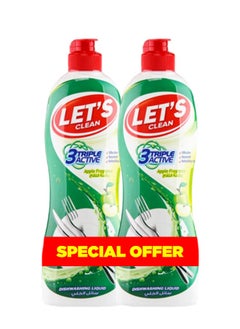 LET'S CLEAN Dishwashing Liquid 500ml Apple 