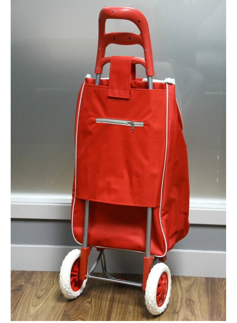 DubaiGallery Foldable Shopping Trolly Luggage Bag Vegetable Trolley with Wheel Easy to Carry Travelling Luggage Trolley Bag with Good Looking and Easy Carring - Image 2