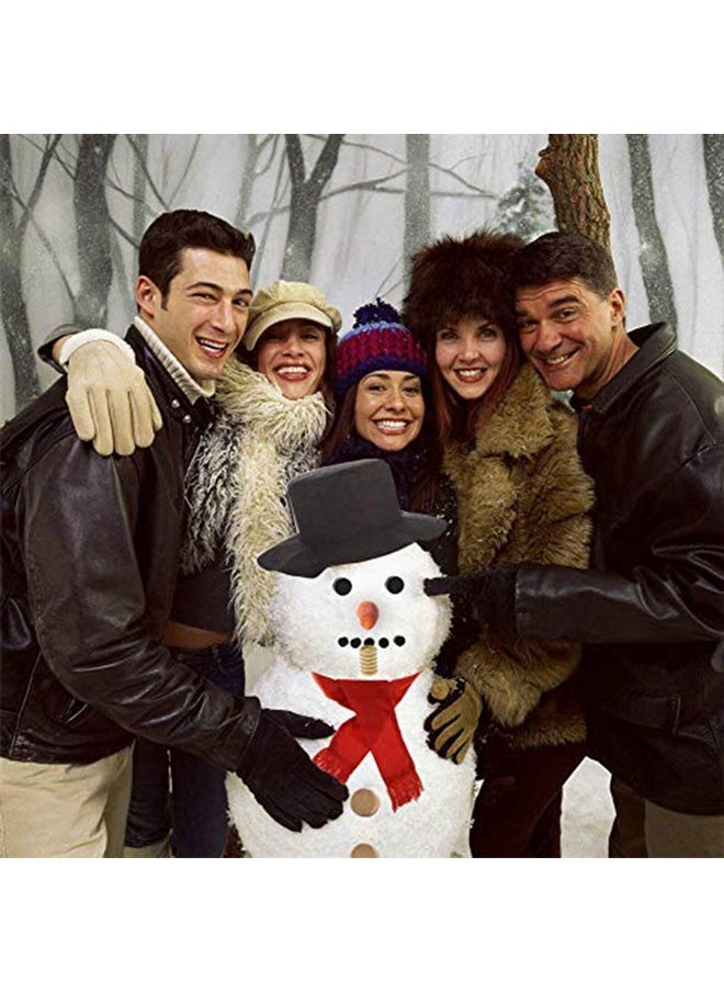 Orgrimmar Snowman Decorating Kit Snowman Making Kits Tools Winter Outdoor Toys Decoration (Medium)  - Image 4