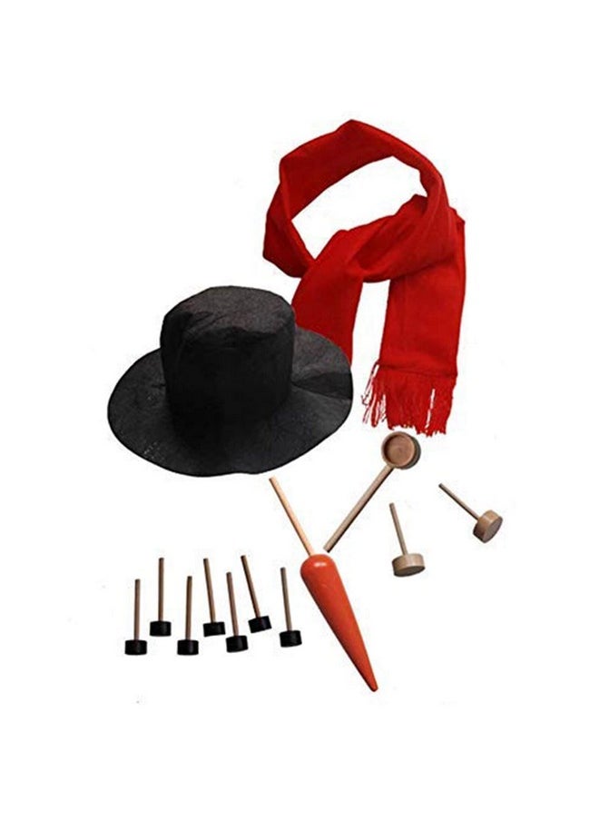 Orgrimmar Snowman Decorating Kit Snowman Making Kits Tools Winter Outdoor Toys Decoration (Medium)  - Image 2