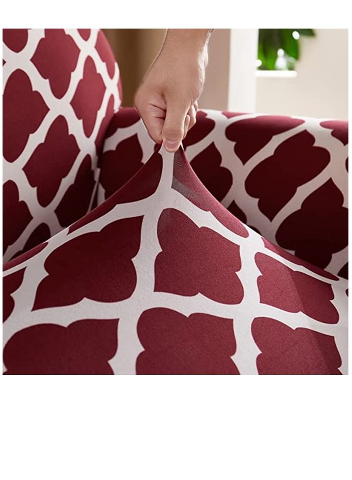 HAPPY MOOD Sofa Slipcover Armchair Couch Cover With Elastic Straps Furniture Protector Washable Anti Skid Stretch Home Deco (1SEATER) - Image 3