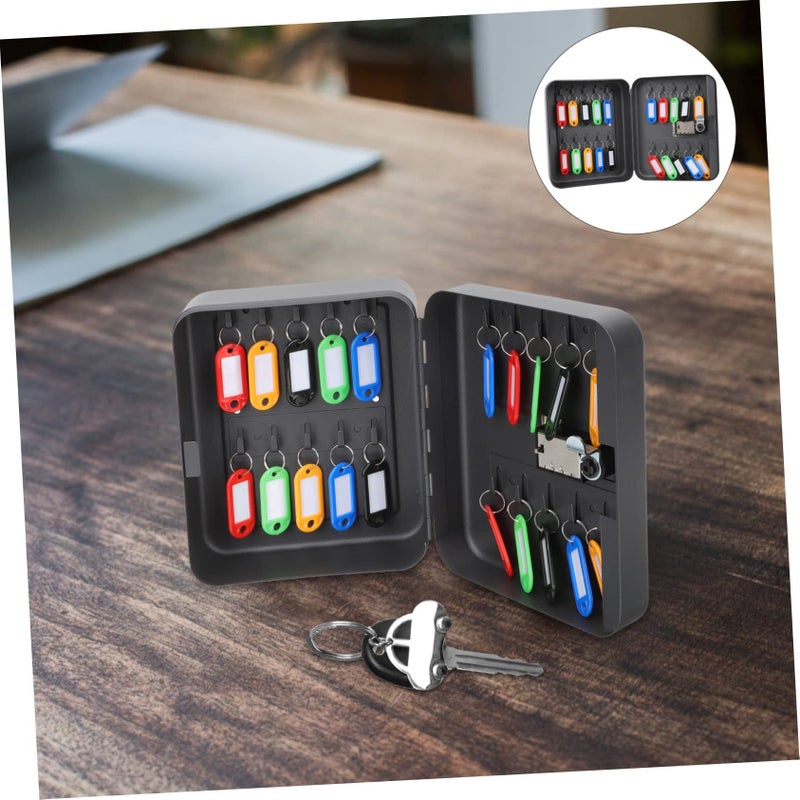 Wall Mounted Metal Key Security Cabinet With Code Lock Organized Storage Home Office - Image 5