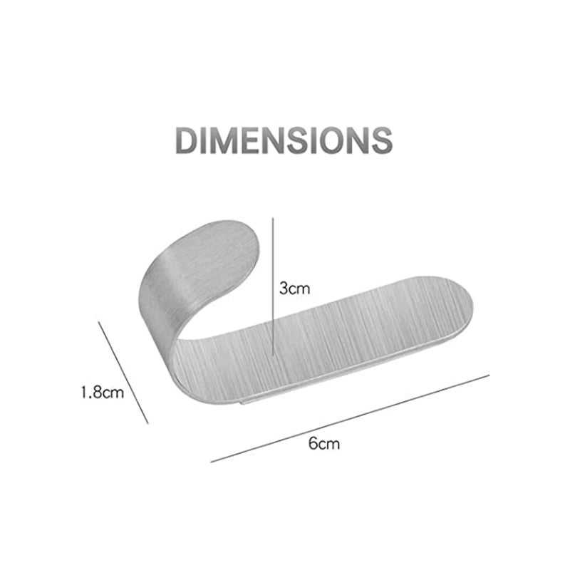 Zikra Adhesive Hooks, Wall Hooks 16 Pack Heavy Duty Stainless Steel Wall Hooks Adhesive for Hanging Jackets, Kitchenware, Bathrobes, Bath Towels, Coat, Bag, Party Light Strip - Image 4