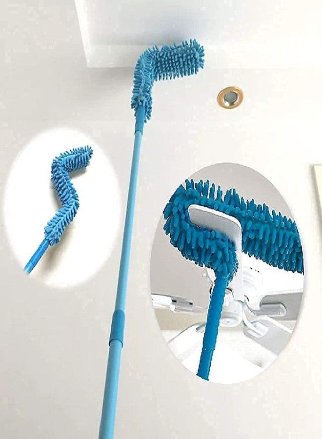 Rylan 2024 Upgraded Long Handle Microfiber Feather Ceiling Duster for Dust Cleaning with extendable Pole 25-60 Inch with Anti Scratch Bendable Head Brush for Cleaning High Cobweb Stick high Ceiling Fan - Image 3