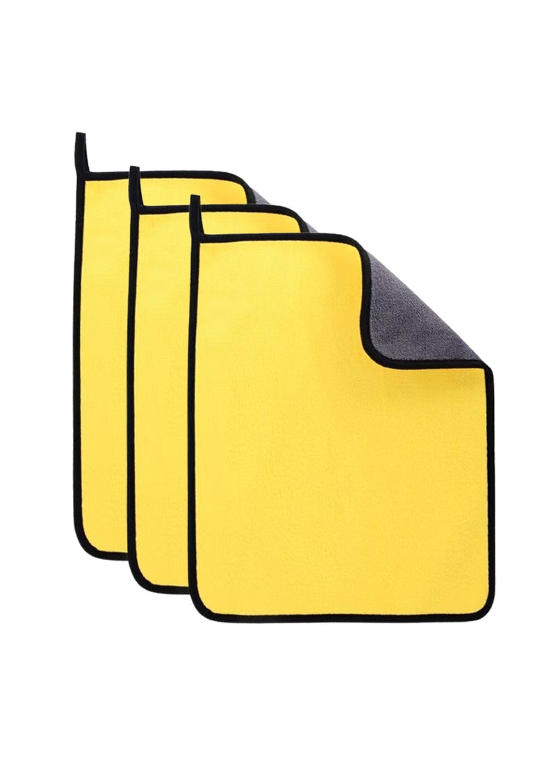 3 Strips Thickened 40*30 Clean towels Superabsorbent microfiber towels - Image 1