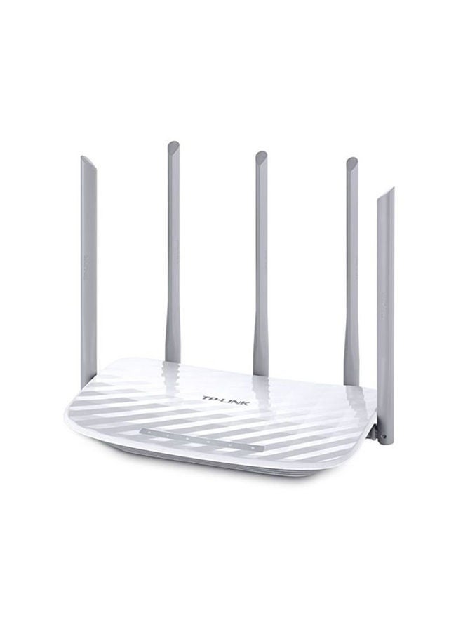 C60 AC1350 Dual-Band Wireless WiFi Router, High-Speed 1350Mbps, 3 External Antennas for Long-Range Coverage, Easy Setup  Parental Controls, Secure Home  Office Internet – White - Image 3