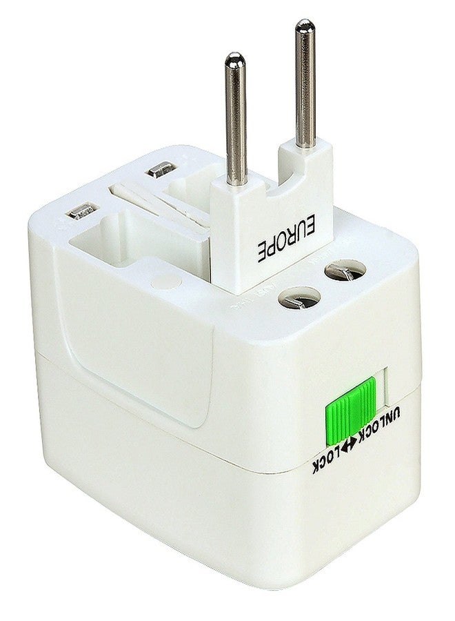Technotech (2 Pack) International All in One Universal World Wide Travel Plug Adapter White - Image 3