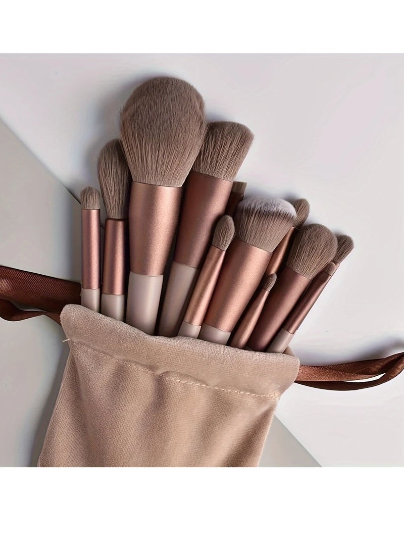 Arabest 13 Brushes Set Velvet Beauty Highlight Foundation Concealer Multifunctional Makeup Tool Makeup - Image 1