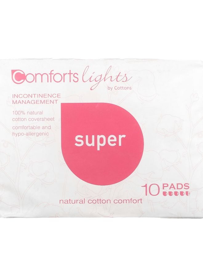 Comforts Lights Pads Super 10 Pads