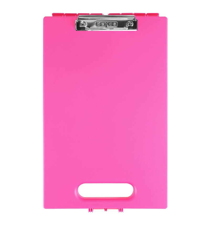 Dexas Clipcase Storage Clipboard with Handle Pink 16 x 10