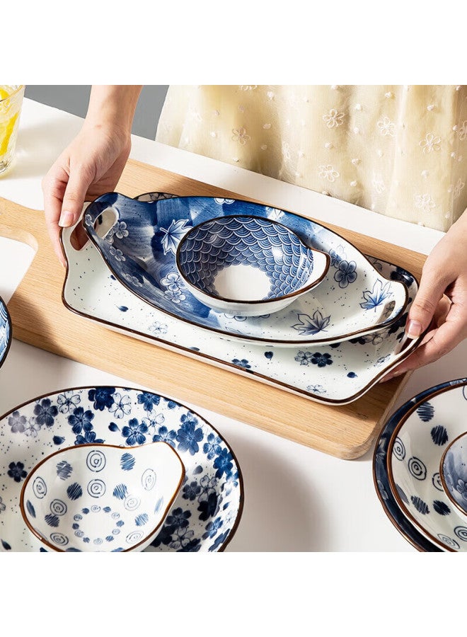 MAX COOK Maxcook Ceramic Dinner Plates 8-inch 2-pack Style Deep Dish Plates Western-style Dumpling Plates Mctc1758 - Image 2